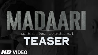 Madaari Teaser Video  Irrfan Khan Jimmy Shergill  Official TRAILER  Coming Out on 11th May 2016