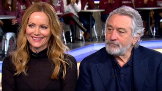 Leslie Mann Robert De Niro Interview on The Comedian  GMA