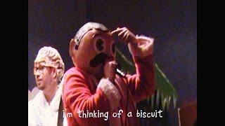 Frank Sidebottom  Im thinking of a biscuit baby  Being Frank The Chris Sievey Story