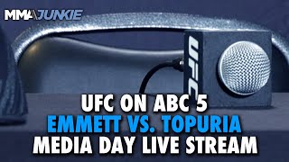 UFC on ABC 5 Emmett vs Topuria Media Day Live Stream