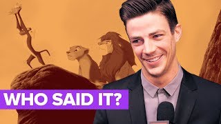 The Flash Cast Plays WHO SAID IT Barry Allen or Disney Character