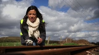 Liz Bonnin replicates how leaves affect trains  Bang Goes The Theory Series 8 Episode 7  BBC One