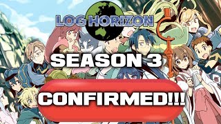 Log Horizon Season 3 2020  log horizon season 3 release date confirmed Anime News 2020