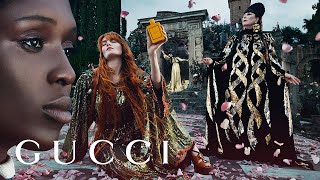 The New Gucci Bloom Campaign with Anjelica Huston Florence Welch Jodie TurnerSmith and Susie Cave