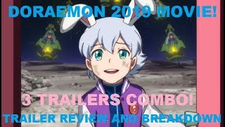 Doraemon 2019 Movie 3 Trailers REVIEW and BREAKDOWN Nobitas Chronicle of The Moon Exploration