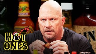 Stone Cold Steve Austin Puts the Stunner on Spicy Wings  Hot Ones