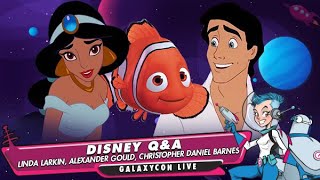 Disney Day Live Stream QA with Linda Larkin Alexander Gould  Christopher Daniel Barnes