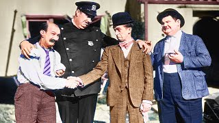 Laurel and Hardy Big Business in Color Best Funny Scenes from the film 1929