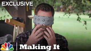 Nick Offerman Plays Smell That Wood  NBCs Making It