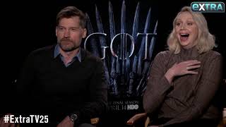 I Cried for 2 Hours Gwendoline Christie  Nikolaj CosterWaldau Talk Game of Thrones Ending