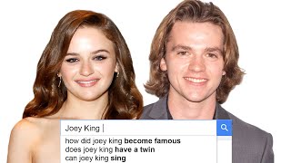 Joey King  Joel Courtney Answer the Webs Most Searched Questions  WIRED