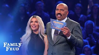 KIM  KANYES INCREDIBLE FAST MONEY  Celebrity Family Feud