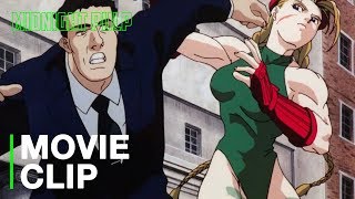 Cammy owns security  HD Clip from Street Fighter II The Animated Movie