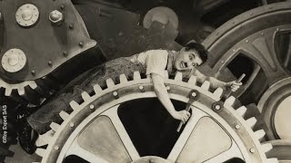 Charlie Chaplin Swallowed by a Factory Machine  Modern Times 1936