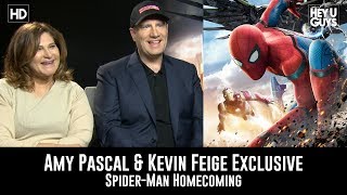 Amy Pascal  Kevin Feige  SpiderMan Homecoming Exclusive Movie Interview