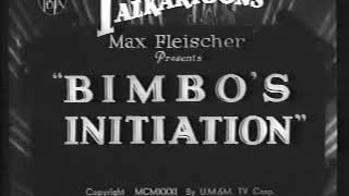 Bimbos Initiation  Max Fleischer Studios Betty Boop Cartoon