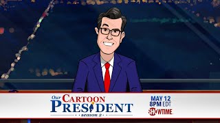 Stephen Colbert Cant Promote Our Cartoon President