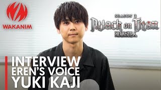 Attack on Titan Season 3  Interview with Erens Voice Actor Yuki Kaji English Sub