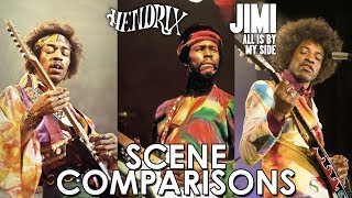 Hendrix 2000 and Jimi All Is by My Side 2013  scene comparisons