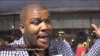 Tyler Perry tells Spike Lee and other critics to Go to Hell at Madeas Big Happy Family Red Carpet