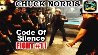 CHUCK NORRIS Code of Silence  Fight 1 Remastered HD