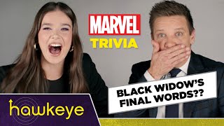 Hawkeye Stars Jeremy Renner And Hailee Steinfeld Take An MCU Trivia Quiz