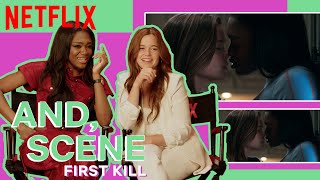First Kill CoStars Sarah Catherine Hook  Imani Lewis React to Steamy First Kiss Scene  Netflix