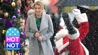 Full House Actress Jodie Sweetin Filming Finding Santa Christmas Movie in Canada