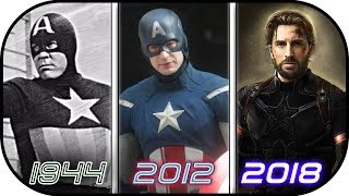EVOLUTION of  Captain America in Movies 19442018 History of Avengers Infinity War