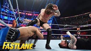 Brutality reigns in WWE Title Triple Threat Match WWE Fastlane 2019 WWE Network Exclusive
