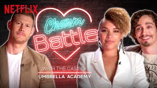 Flirting with Tom Hopper and Robert Sheehan of Umbrella Academy  Charm Battle  Netflix