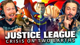 JUSTICE LEAGUE CRISIS ON TWO EARTHS 2010 MOVIE REACTION FIRST TIME WATCHING DC Animated