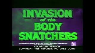 Invasion of the Body Snatchers  Original 1956 Movie   Colorized 