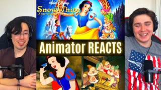 REACTING to Snow White and the Seven Dwarfs THIS IS ICONIC First Time Watching Animator Reacts