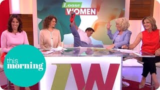 John Barrowman Falls Off His Chair During The Loose Women Promo  This Morning
