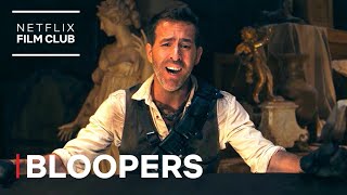 The Funniest Bloopers from RED NOTICE  Netflix