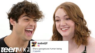 Noah Centineo  Shannon Purser Compete in a Compliment Battle  Teen Vogue