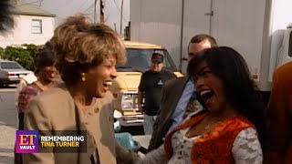 Angela Bassett and Tina Turner on the set of Whats Love Got to Do With It 1993 new footage