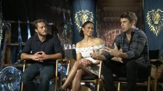 Warcraft Travis Fimmel Paula Patton  Toby Kebbell Official Movie Interview  ScreenSlam