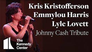Kris Kristofferson Lyle Lovett Emmylou Harris Johnny Cash Tribute  1996 Kennedy Center Honors
