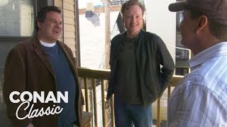 Conan  Jeff Garlin Visit Their Old Apartment In Chicago  Late Night with Conan OBrien