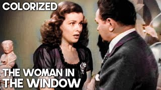 The Woman in the Window  COLORIZED  Film Noir  Full Movie  Crime Drama