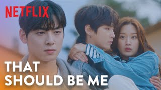 Cha Eunwoo is jealous about how close Hwang Inyoup and Mun Kayoung are  True Beauty Ep 8 ENG