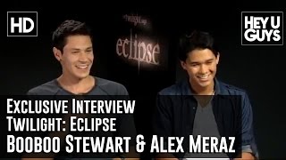 Booboo Stewart  Alex Meraz Exclusive Interview Twilight Eclipse