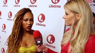 Meagan Good Interview Love by the 10th Date Premiere Red Carpet