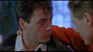 LESS THAN ZERO Robert Downey Jr James Spader Jami Gertz Andrew McCarthy  SCENE