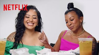 The Ultimatum Queer Love Cast Eats Salvadoran  Venezuelan Food  Taste Buds  Netflix