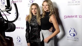 Joey King and Hunter King Summer 03 Los Angeles Premiere Blue Carpet