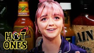 Maisie Williams Shivers Uncontrollably While Eating Spicy Wings  Hot Ones