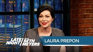 Laura Prepon Talks Orange Is the New Black Season 3  Late Night with Seth Meyers